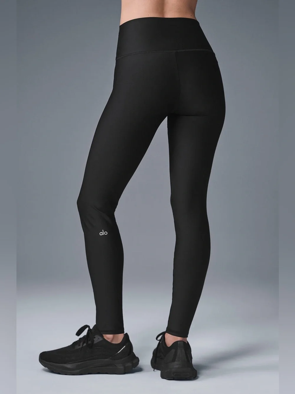 Alo high waist air lift leggings medium black full length 28” athletic yoga